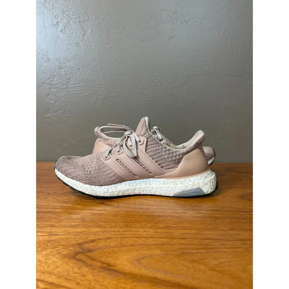 Adidas Ultra Boost 4.0 Shoes Womens 7.5 Pink Ash Pearl Running Comfort Sneakers